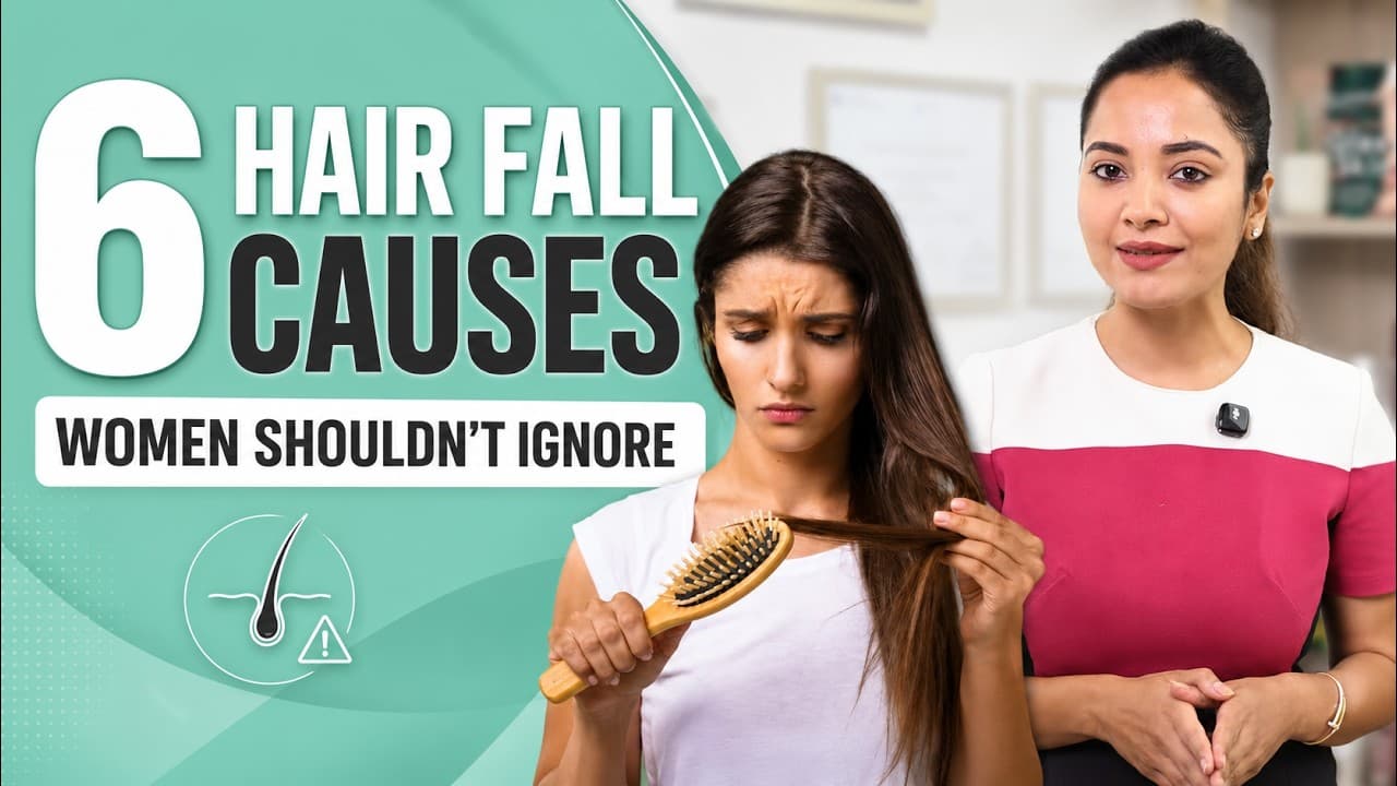 Hair Fall in Women: 6 Common Causes You Shouldn’t Ignore | Hair Loss Explained by Expert
